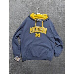 Stadium Athletics Michigan Wolverines Hoodie Sweatshirt Blue Yellow M XXL